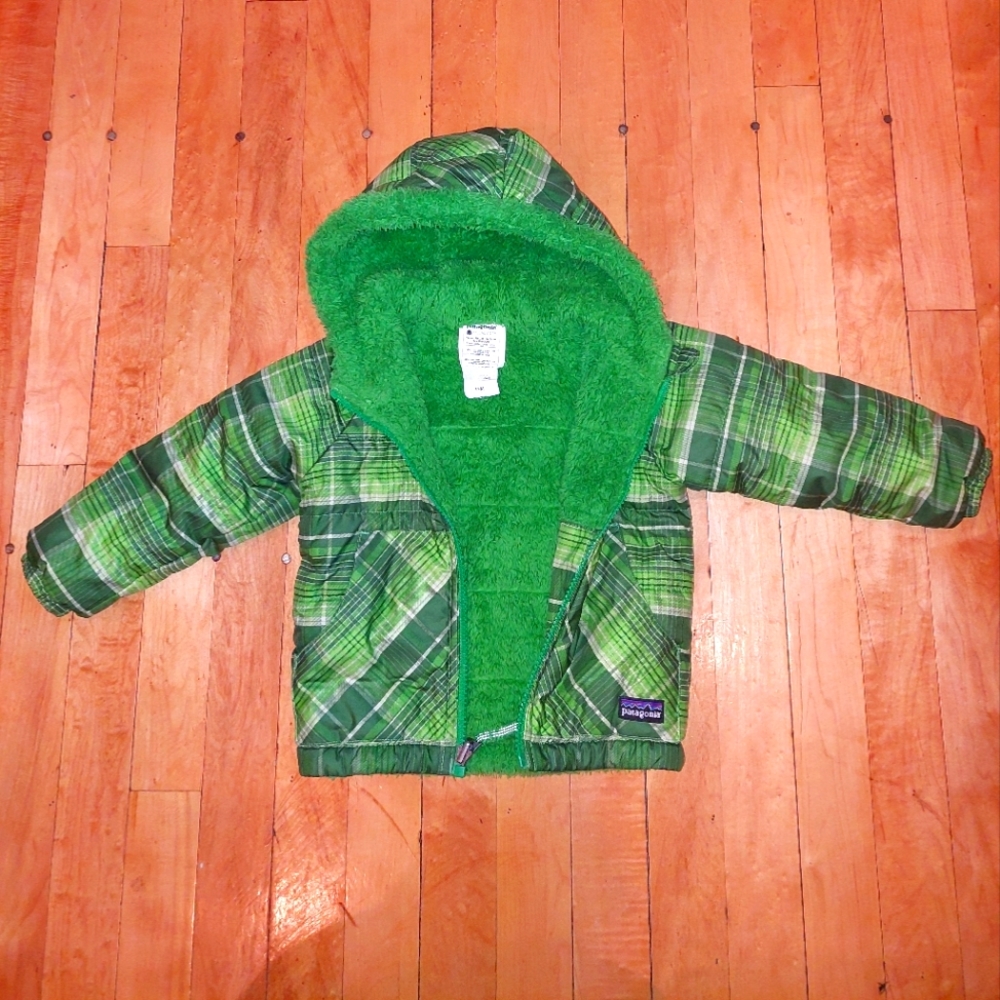 Patagonia baby tribble reversible jacket with hood